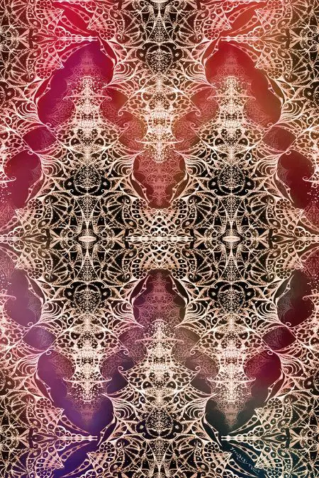 Géométries dentelles Tableau réalisé par Ymagyne à la Cabane à Tattoo