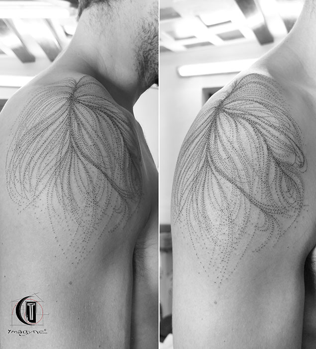 Tatouage fait par Ymagyne à La Cabane à Tattoo